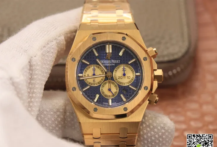 Audemars Piguet Royal Oak Chronograph 26331BA.OO.1220BA.01 OM Factory 1:1 Best Edition Replica Watch Blue Dial